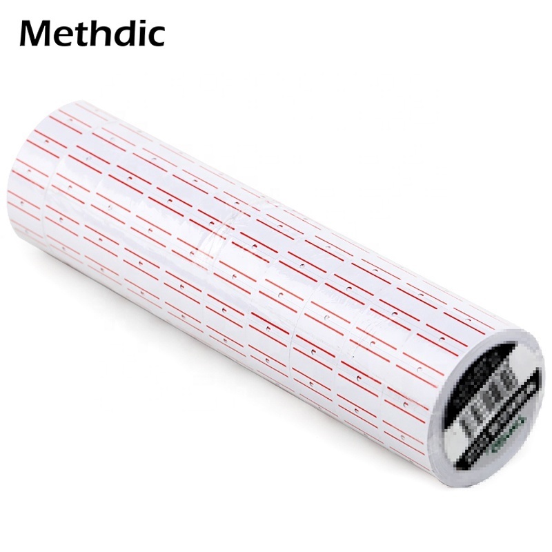 Methdic 10rolls/lot Single Line Price Label Tag Price Gun Label Roll Printing Labels