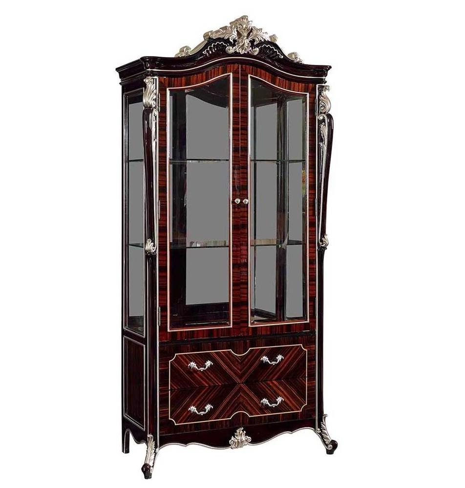 classic wine cabinet 2 Glass DoorS Display Wooden Cabinet