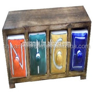 Metier Wholesale Factory Supply Latest Design Cheap Fancy Modern wooden handmade spice chest of drawers