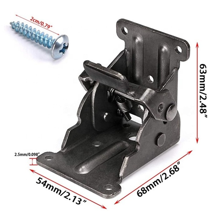 90 degree self-lock foldable hinge