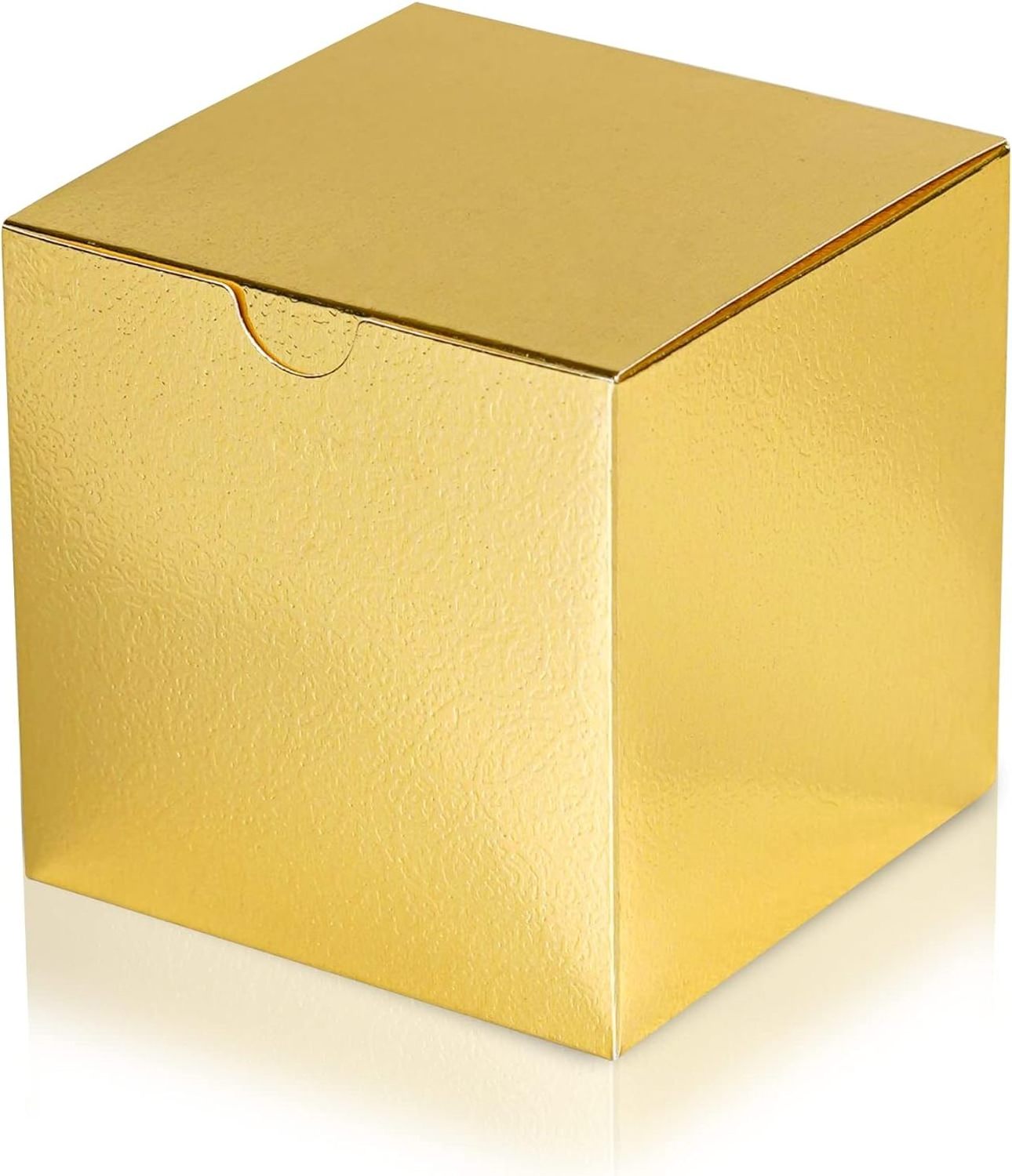 Glossy Gold Paper Boxes for Candy Treats Gifts-Small Favor Boxes for Birthday Wedding Holiday Christmas Parties