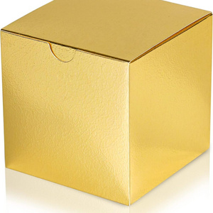 Glossy Gold Paper Boxes for Candy Treats Gifts-Small Favor Boxes for Birthday Wedding Holiday Christmas Parties