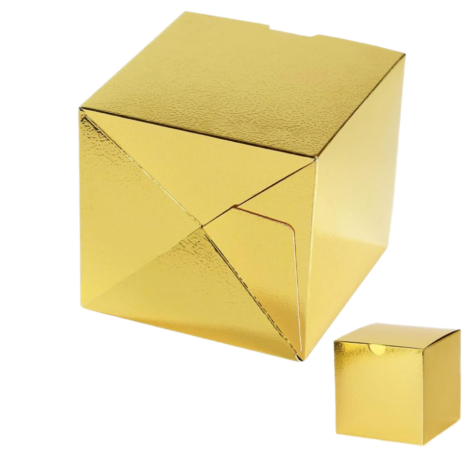 Glossy Gold Paper Boxes for Candy Treats Gifts-Small Favor Boxes for Birthday Wedding Holiday Christmas Parties