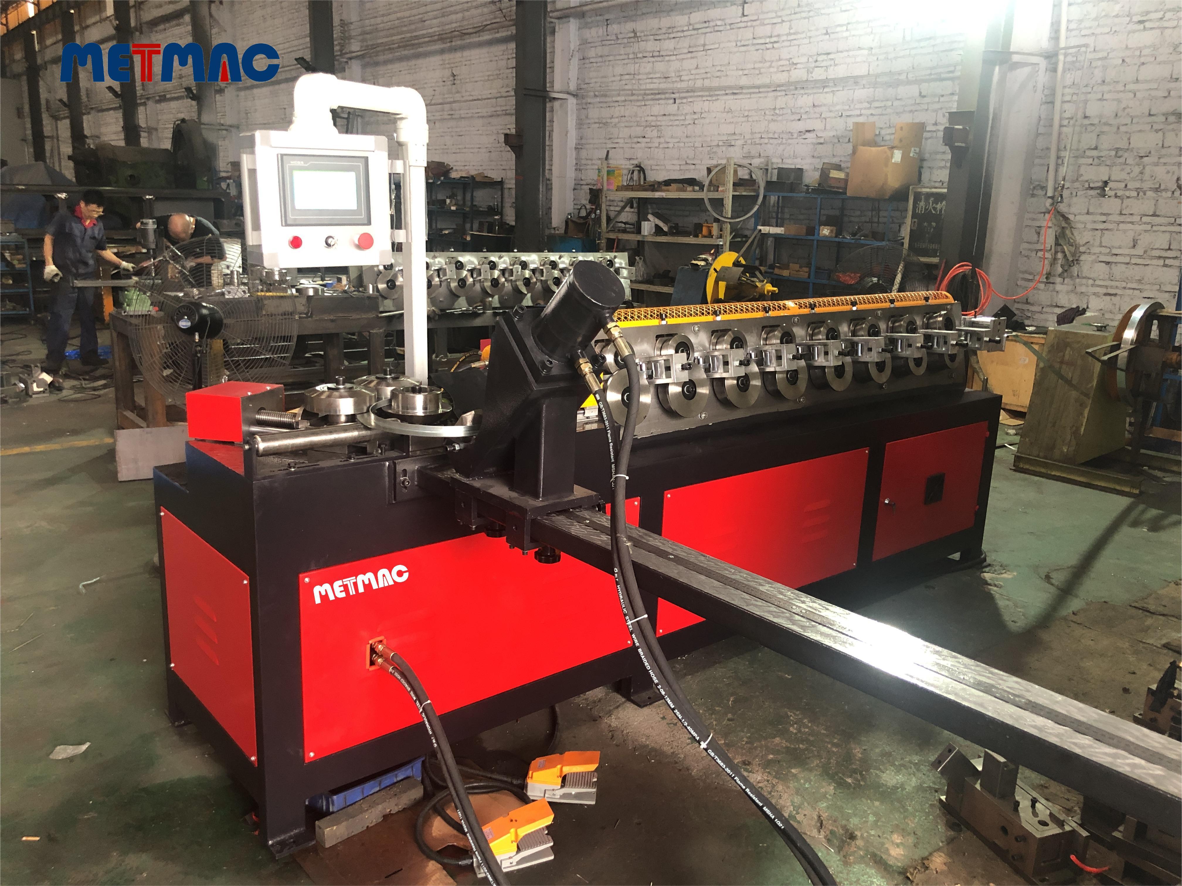 METMAC Round Duct Flange Forming Machine HVAC air condition duct TDC flange roll forming machine