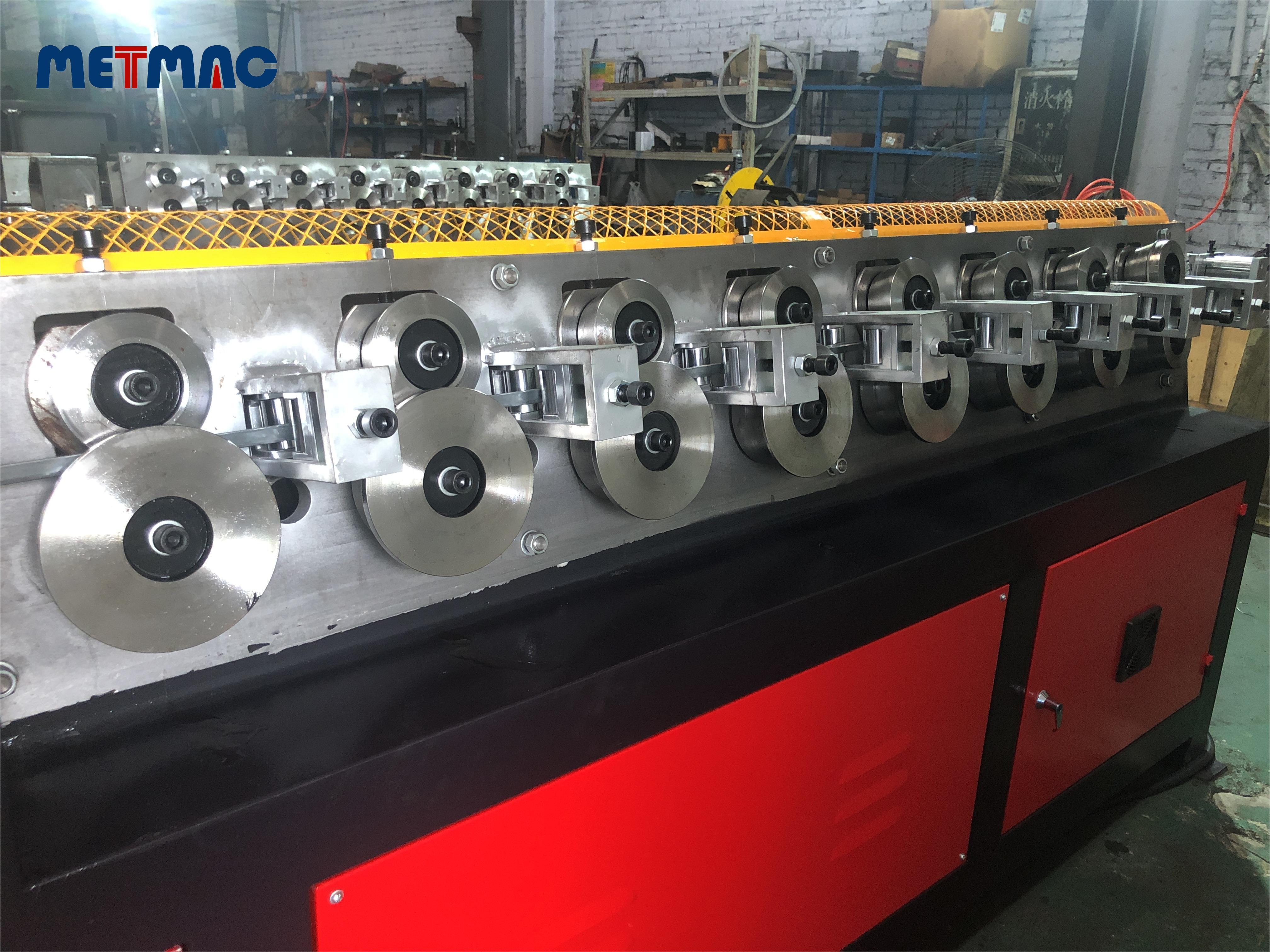 METMAC Round Duct Flange Forming Machine HVAC air condition duct TDC flange roll forming machine