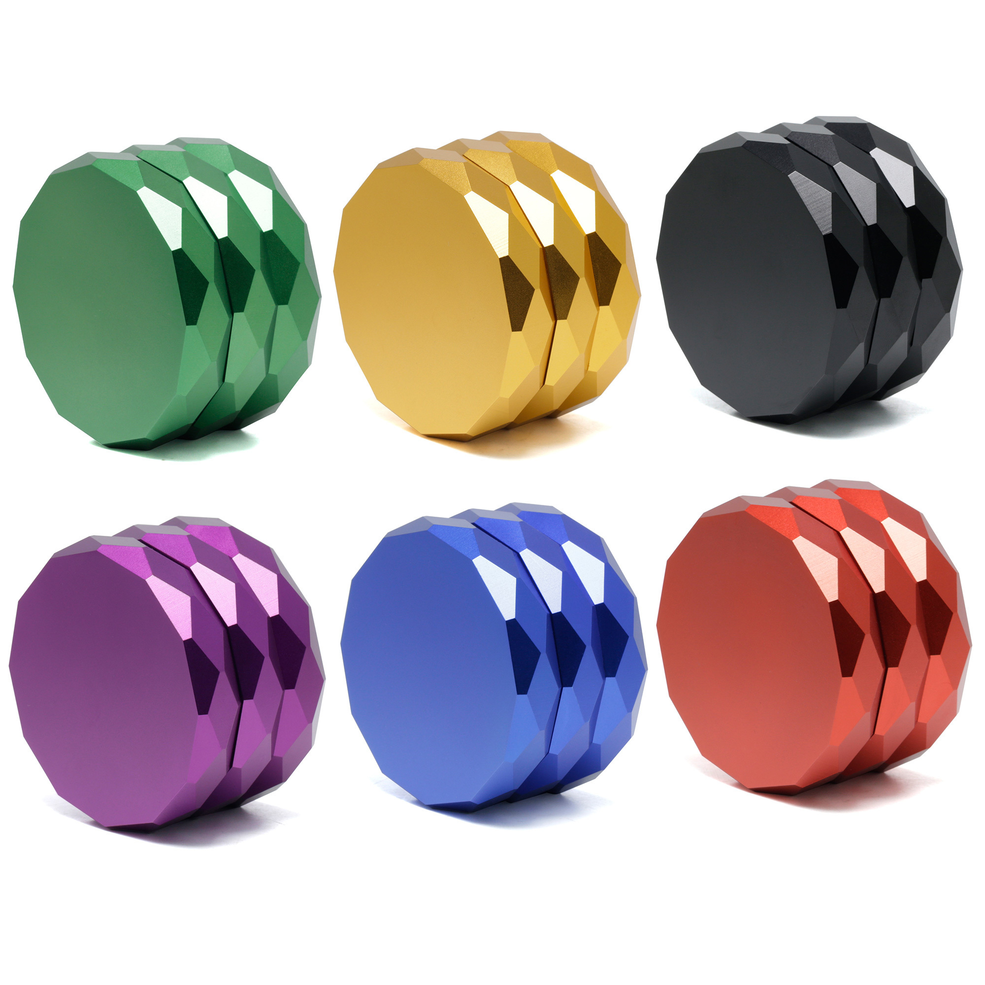 Diameter 63MM four layer aluminum alloy smoke grinder custom logo smoking accessories grinder 99925