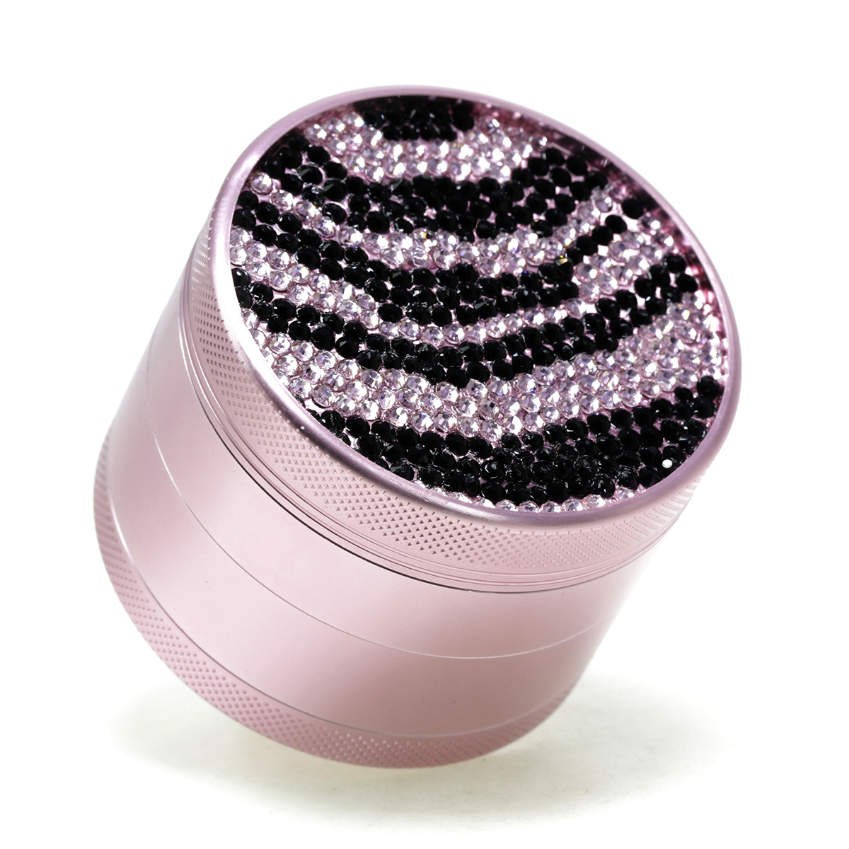 2.5 Inches with Glitters aluminum alloy 4-layer crusher Pink Grinder  grinder smoking accessories  6170-2