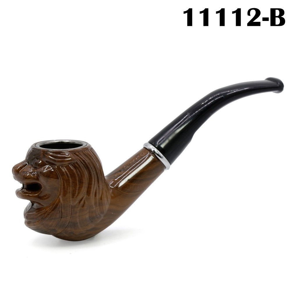 Yiwu Mettle Length 14.5 CM Hot Sales Wood Smoking Pipe