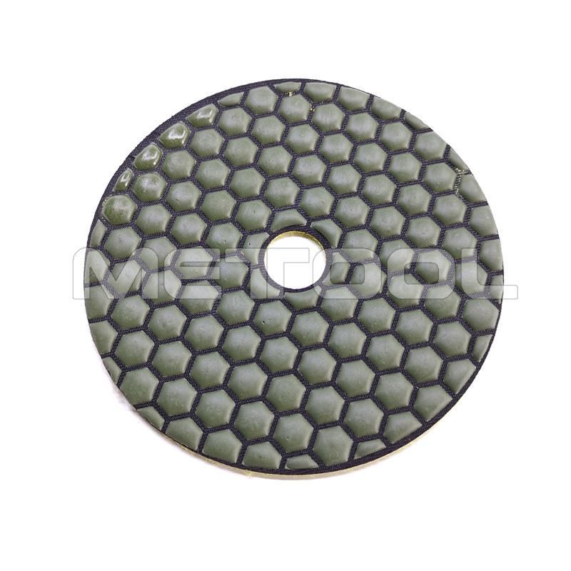 4'' Premium Diamond Dry Flexible Polishing Pads Pads for Concrete Granite Marble Floor