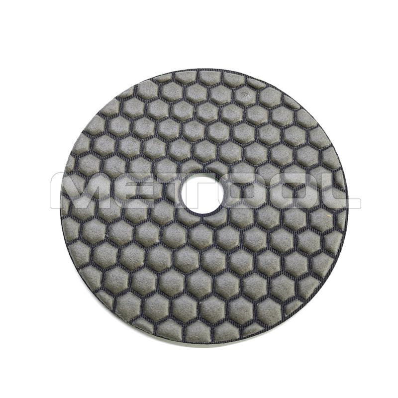 4'' Premium Diamond Dry Flexible Polishing Pads Pads for Concrete Granite Marble Floor