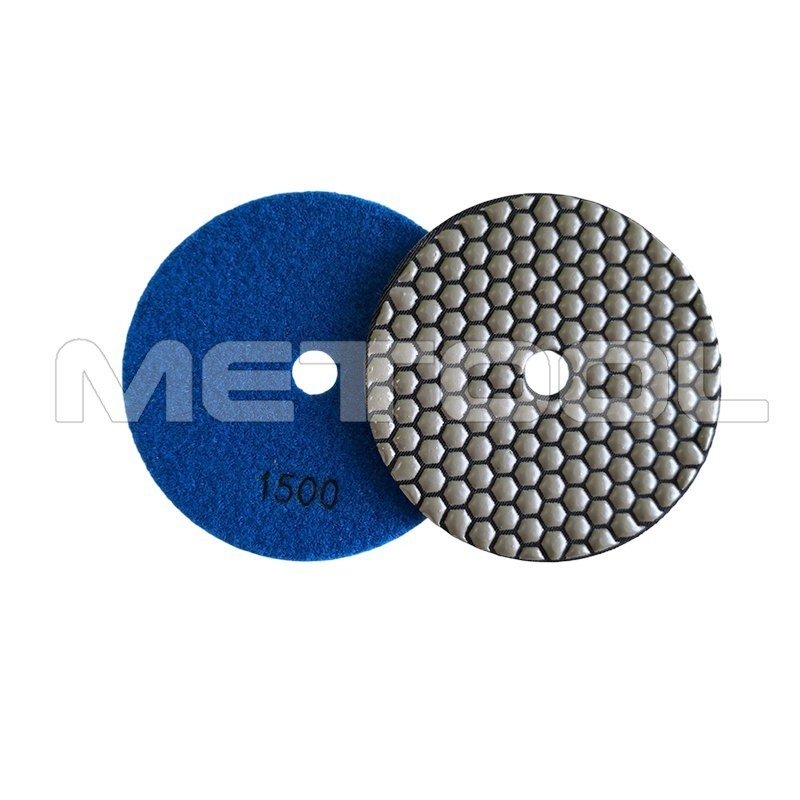 4'' Premium Diamond Dry Flexible Polishing Pads Pads for Concrete Granite Marble Floor