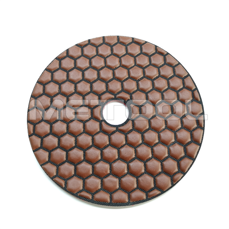 4'' Premium Diamond Dry Flexible Polishing Pads Pads for Concrete Granite Marble Floor