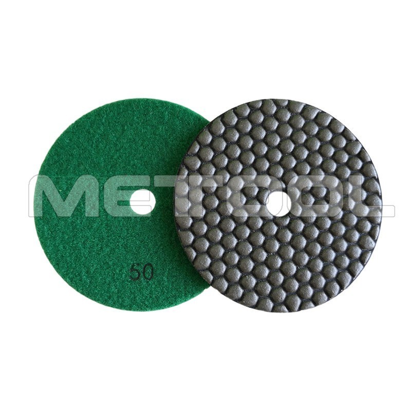 4'' Premium Diamond Dry Flexible Polishing Pads Pads for Concrete Granite Marble Floor