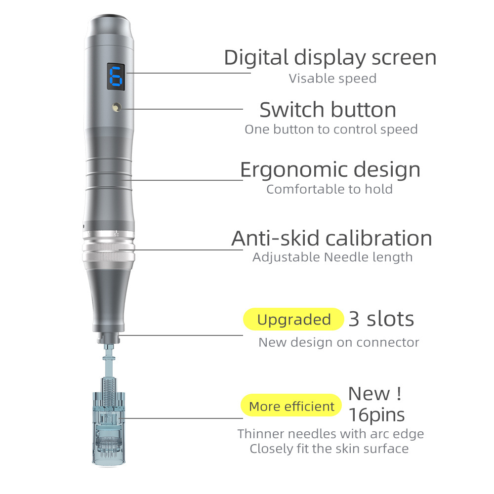 Wireless derma pen Dr pen M8/ dr pen m8 microneedling pen/ dr pen m8 16 pin cartridges