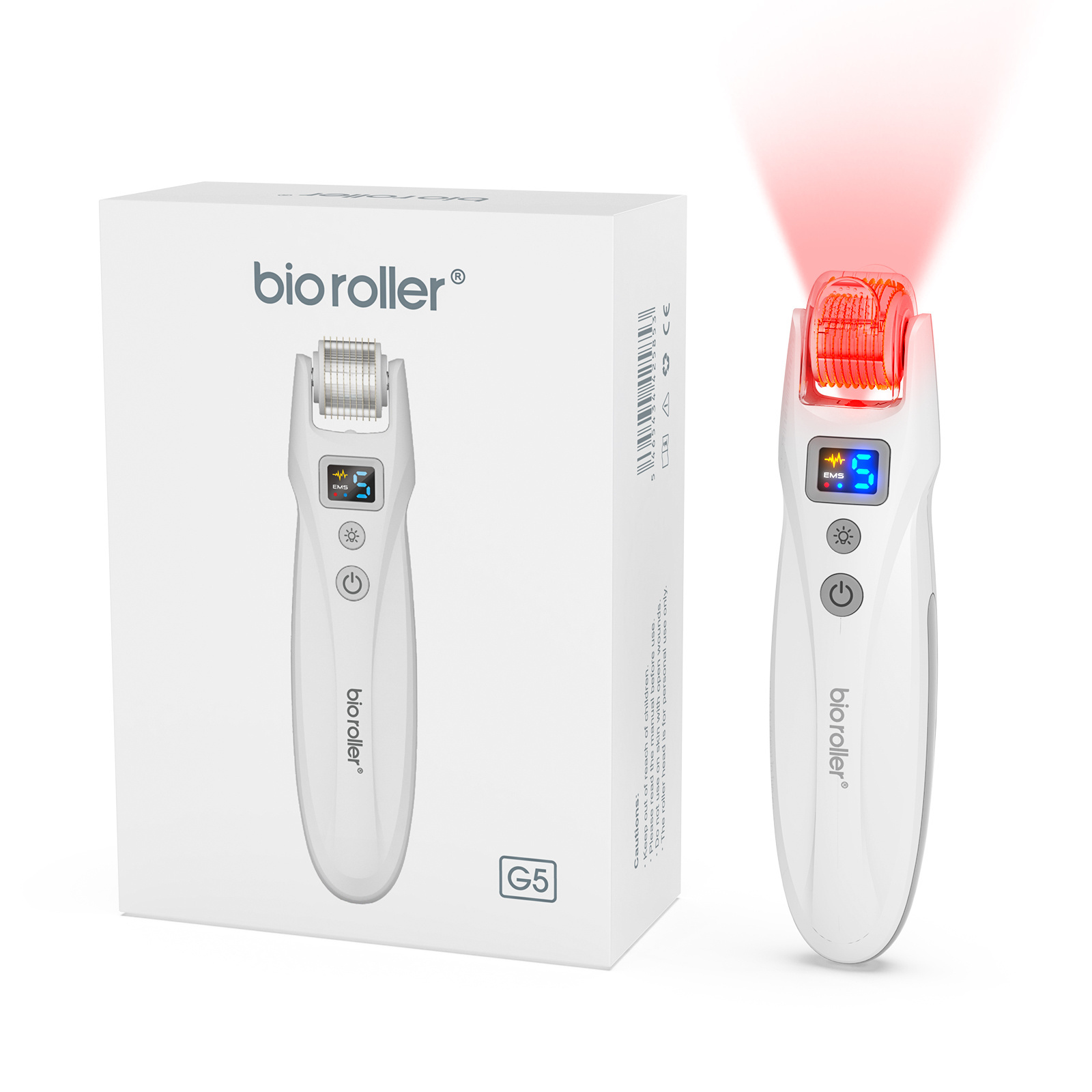 New bio roller G5 electric LED light therapy Derma Roller 540pins Titanium Needle for Skin Care