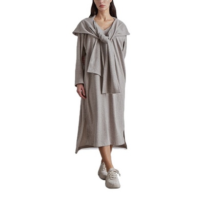 fashion wholesale ladies girls oversize hoodie dresses elegant customized women casual plus size sweatshirt cotton dress