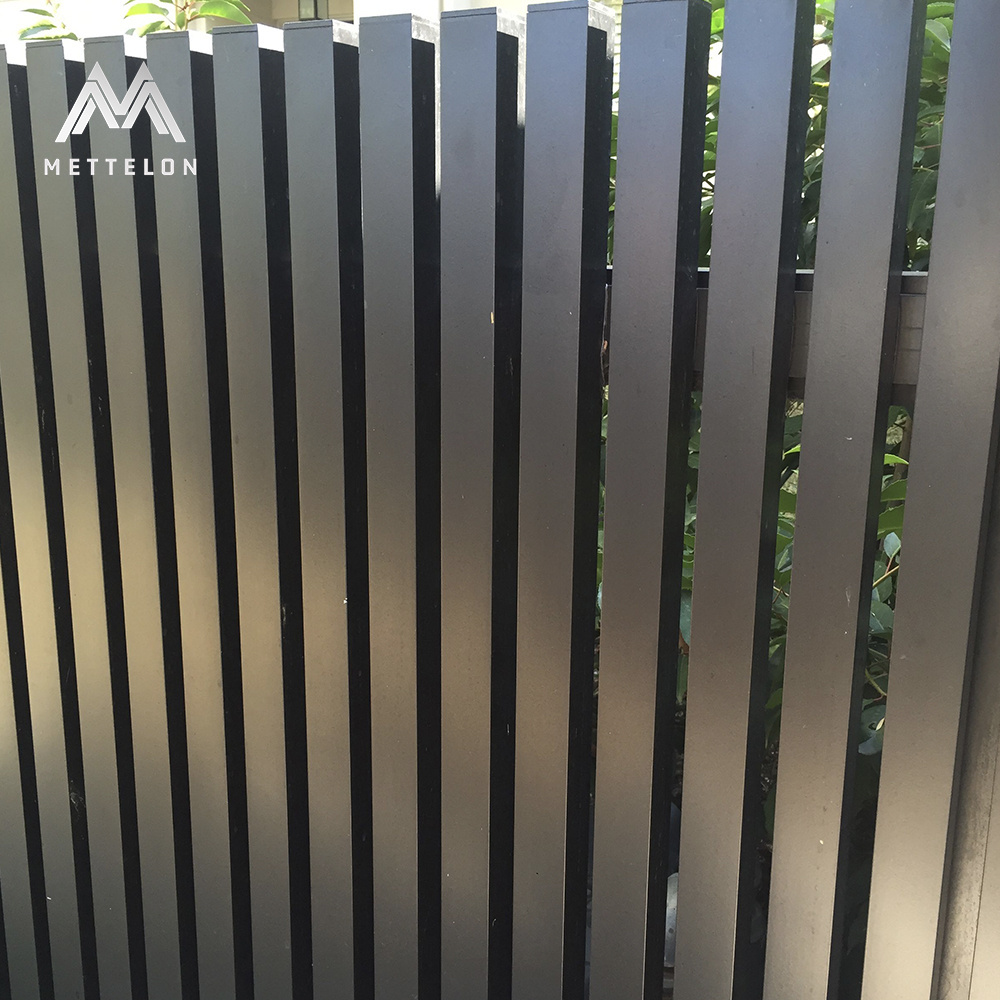 Eco-Friendly Wood Plastic Composite Fence Panel High-Quality Aluminum Frame, Side Cover Post Most Popular WPC Wood Fence