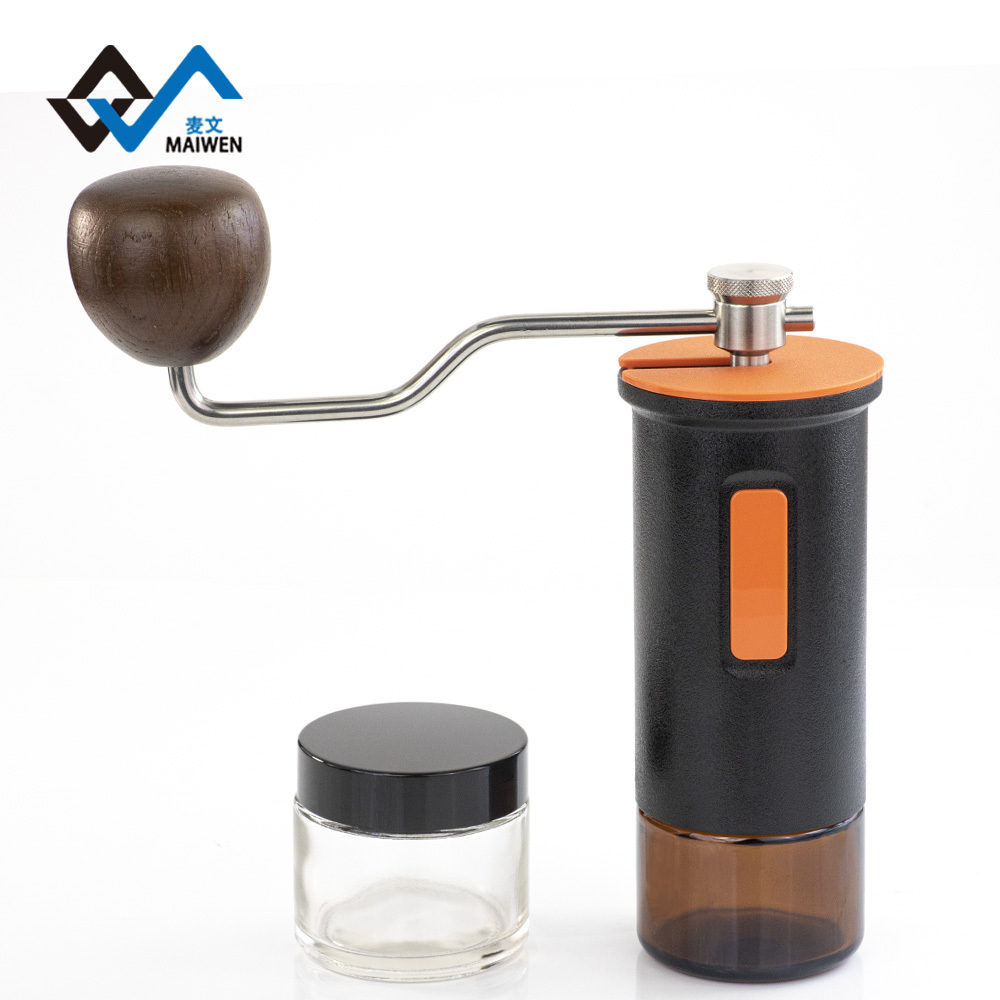 Stainless Steel Burr Coffee Bean Mill/Adjustable Coarseness Espresso Hand Coffee Mill for Beans Spices/Pour over Coffee Grinder