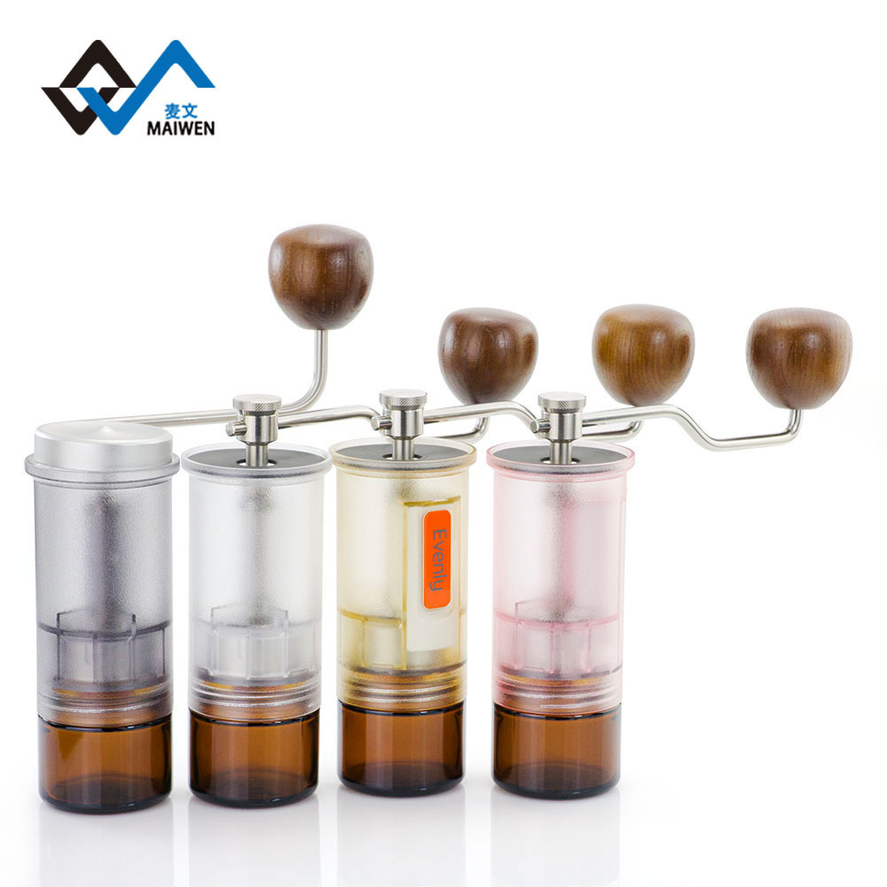 Plastic Manual Coffee grinder with 38 grind setting espresso coffee grinder coffee bean grinder with conical burr