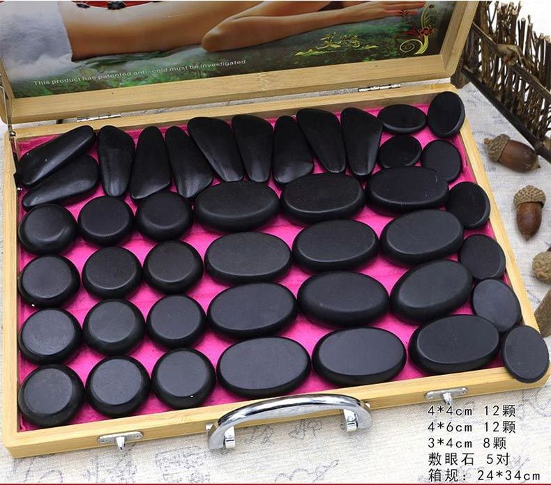 Various Auto Heat Hot Stone Massage Set In Stock Pedras Quentes Aquecedor Pierre Chaude Massage Piedras Masajes