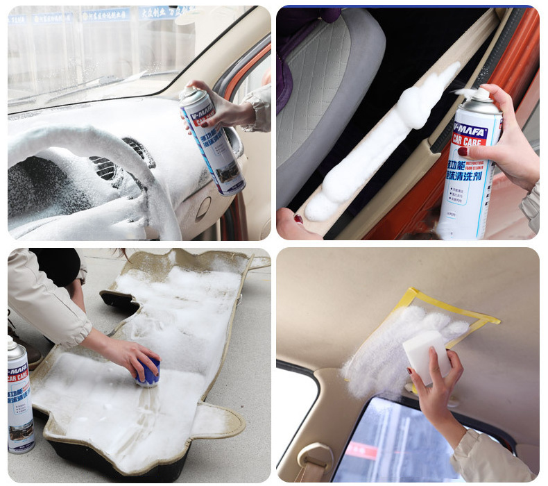 Wholesale Car Multifunctional Foam Cleaner Interior Strong Decontamination Cleaner Car and Home Leather Seat Cleaner