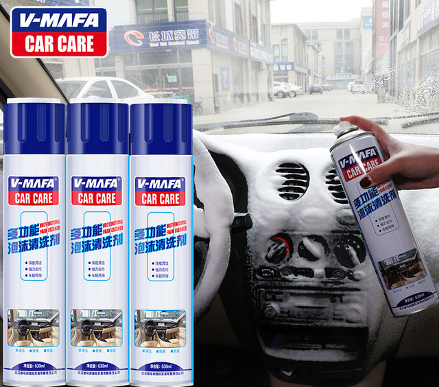 Wholesale Car Multifunctional Foam Cleaner Interior Strong Decontamination Cleaner Car and Home Leather Seat Cleaner