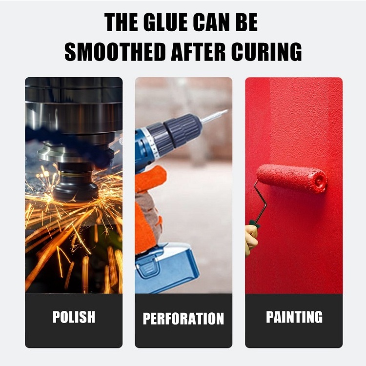 Repair Adhesive Glue Cast Iron Sealant Defect Repair Casting Cold Weld Glue Fast Curing Epoxy Resin Liquid Gum Ab Glue