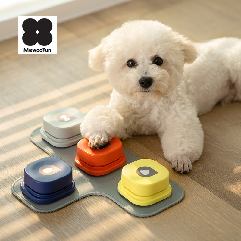 MewooFun Interactive Pet Sound Buttons Recordable Answer Buzzers for Dog Talking Buttons