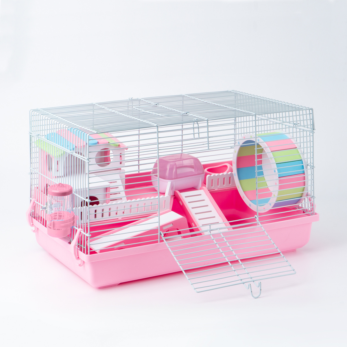 MewooFun Easy to Clean Pet Luxury Large Hamster Cage with Accessories