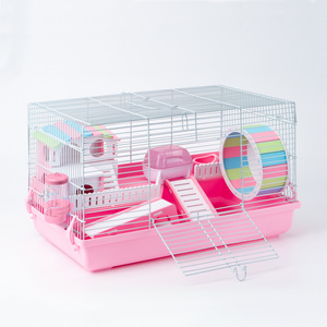 MewooFun Easy to Clean Pet Luxury Large Hamster Cage with Accessories