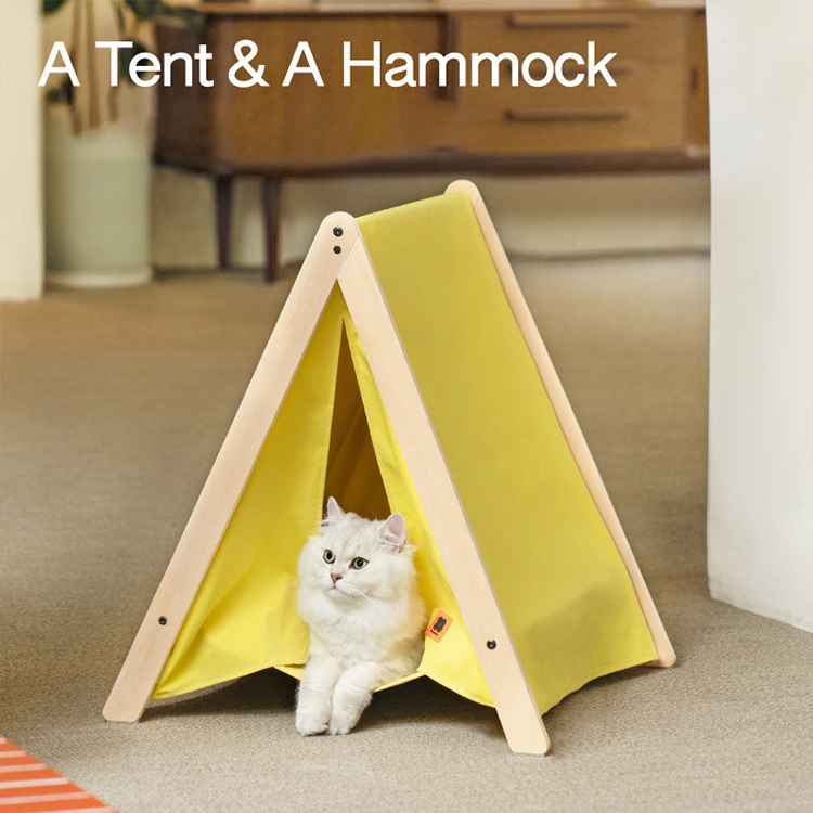 MewooFun 2022 New Design Waterproof Pet Cat Dog Tipi Teepee Tent