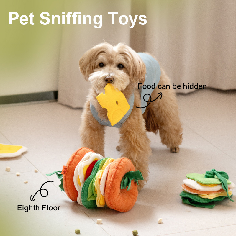 MewooFun High Quality Hamburg Style Dog Sniffing Toy Nosework Dog Toy Interactive Funny Dog Toy