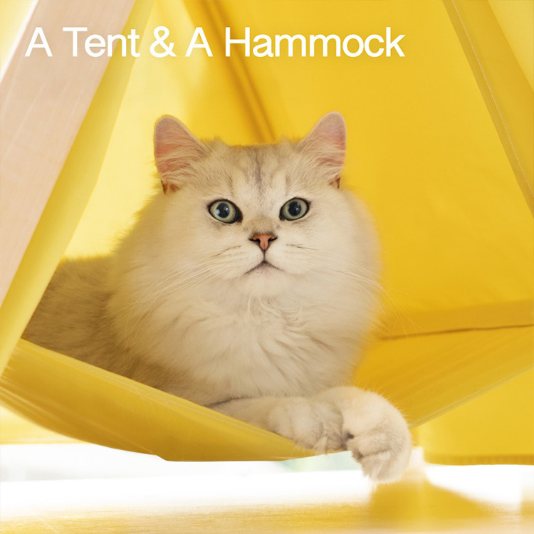 MewooFun 2022 Cat Teepee Outdoor Waterproof Elevated Tipi Dog Cat Play Tent House