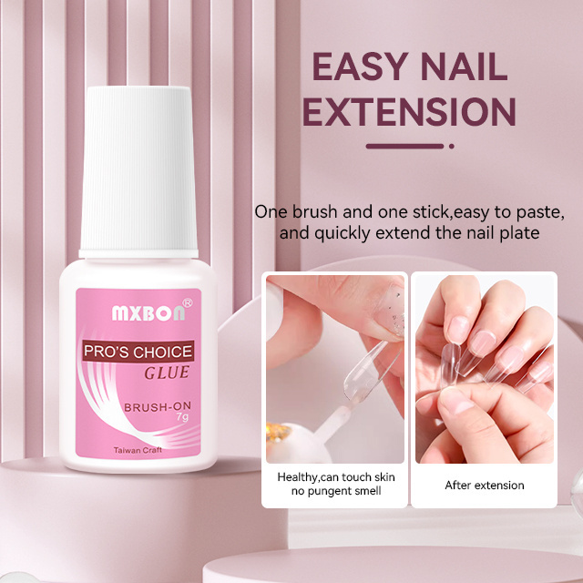 Mxbon Extra Strong Nail Glue With Brush 7g Acrylic Nails Glue