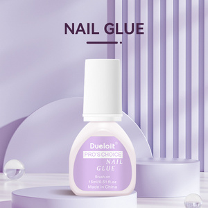 Nail Glue Wholesale Brush On nail glue for press on nails Professional Fast Drying Bond Glue Accept Custom Logo