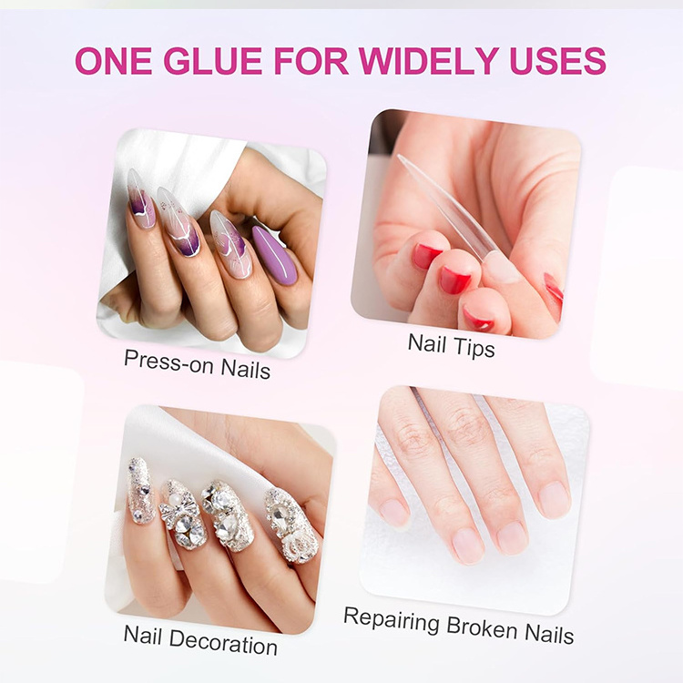 Free Design Strong Nails Bonding Nail Glue Professional Private Label Adhesive Gel Nail Polish Art Glue