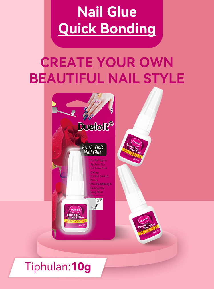 Free Design Strong Nails Bonding Nail Glue Professional Private Label Adhesive Gel Nail Polish Art Glue