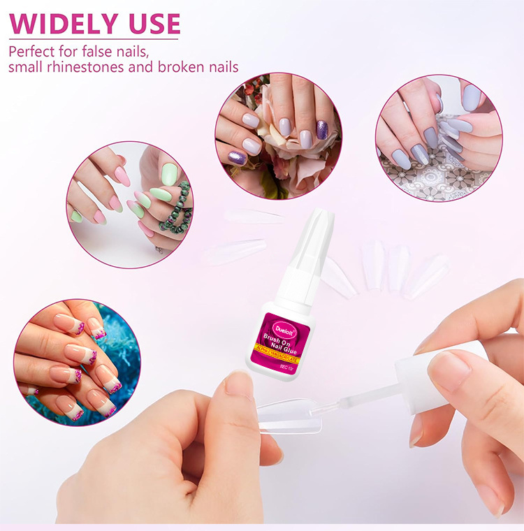 Free Design Strong Nails Bonding Nail Glue Professional Private Label Adhesive Gel Nail Polish Art Glue