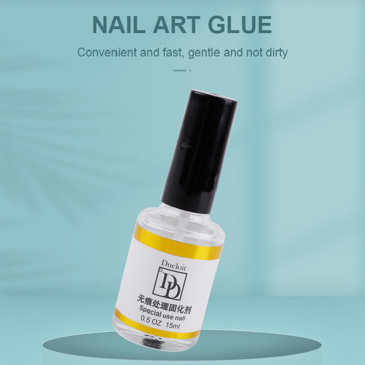 Nail Art Jewelry Metal Alloy Drill Diamond 15ml DD Curing Agent Non Toxic Nail Glue