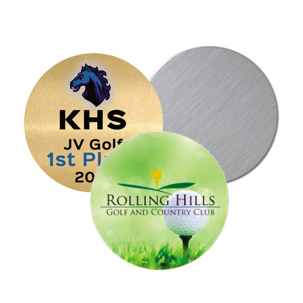 30mm 60mm Sublimation Aluminium Sheet sublimation inserts metal round sublimation blanks discs for jewelry