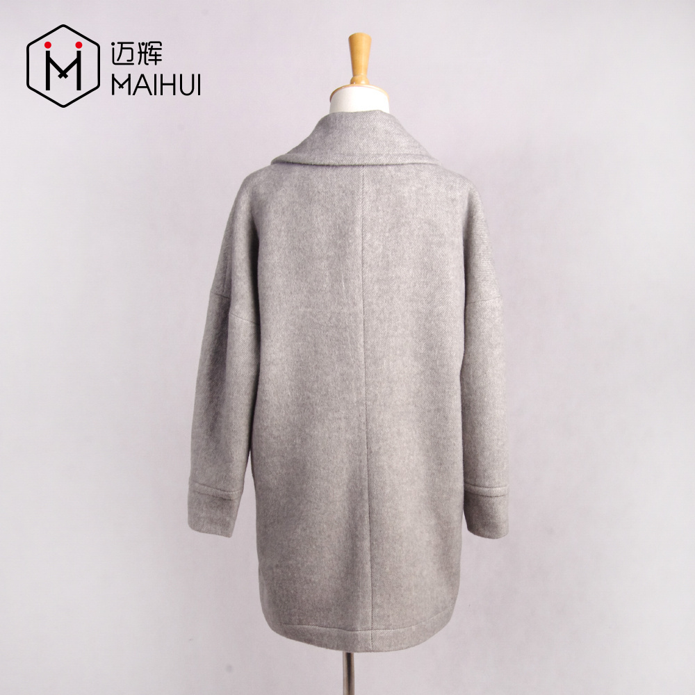 New Style Fashion European Size Winter Spring Fur Genuine Alpaca Lady Women Wool Coat