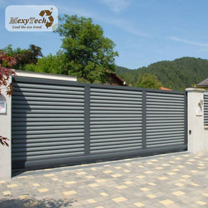 Wood plastic composite wpc fence door entrance garage gate