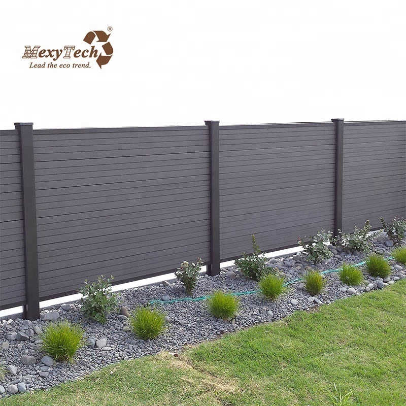 popular and cheap plastic timber composite wpc fence