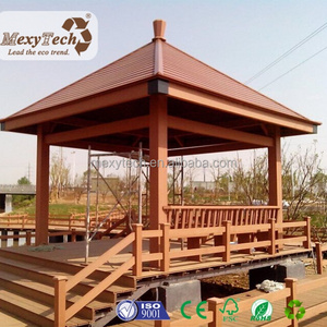 Foshan wooden plastic composite outdoor WPC garden gazebo