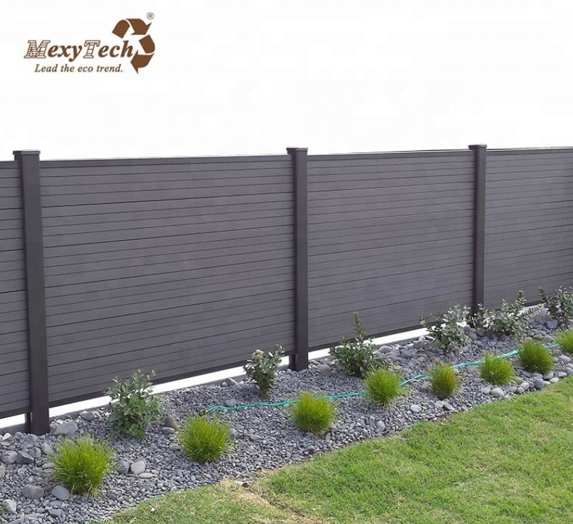 terrace privacy fence easy installation wood plastic composite fencing &trellis