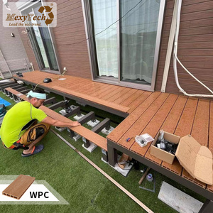 Outside floor decking outdoor 3d Co-extrusion wood plastic composite decking