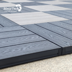 MexyTech No Tools Needed Floor Decking Outdoor Composite Wood Tiles For Patio WPC