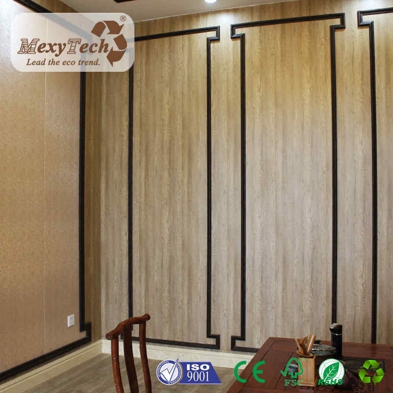 China Foshan MexyTech Beautiful wall panels wall interior/pvc wall panel wood/decorative wall panel wood molding