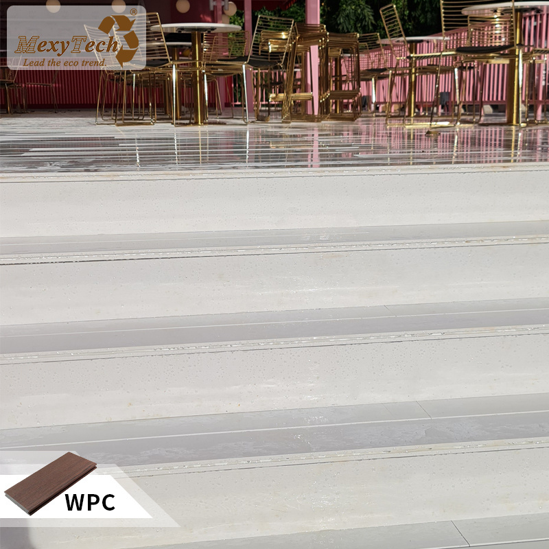 Mexytech Anti slip co-extrusion  wpc composite wood decking wholesale