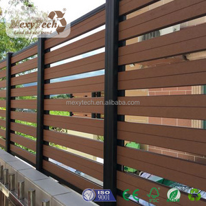 6x6 moden decorative synthetic wood composite house fence trellis fence panel garden